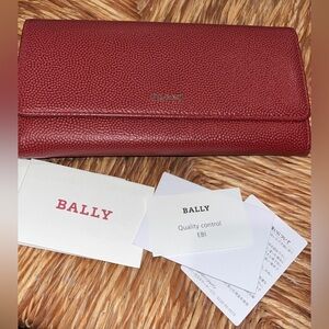 BALLY BINNEY long wallet in calf leather with flap and coin